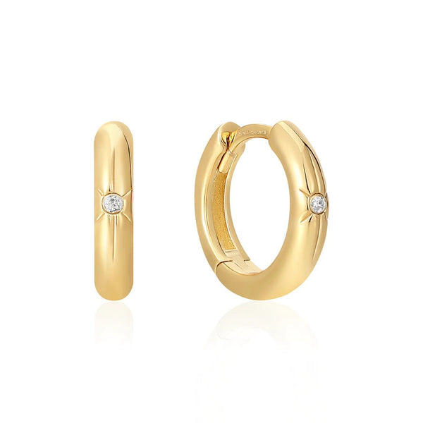 Ania Haie - POP CHARMS Oorbel Star Huggie Gold (per stuk) - Luxedy
