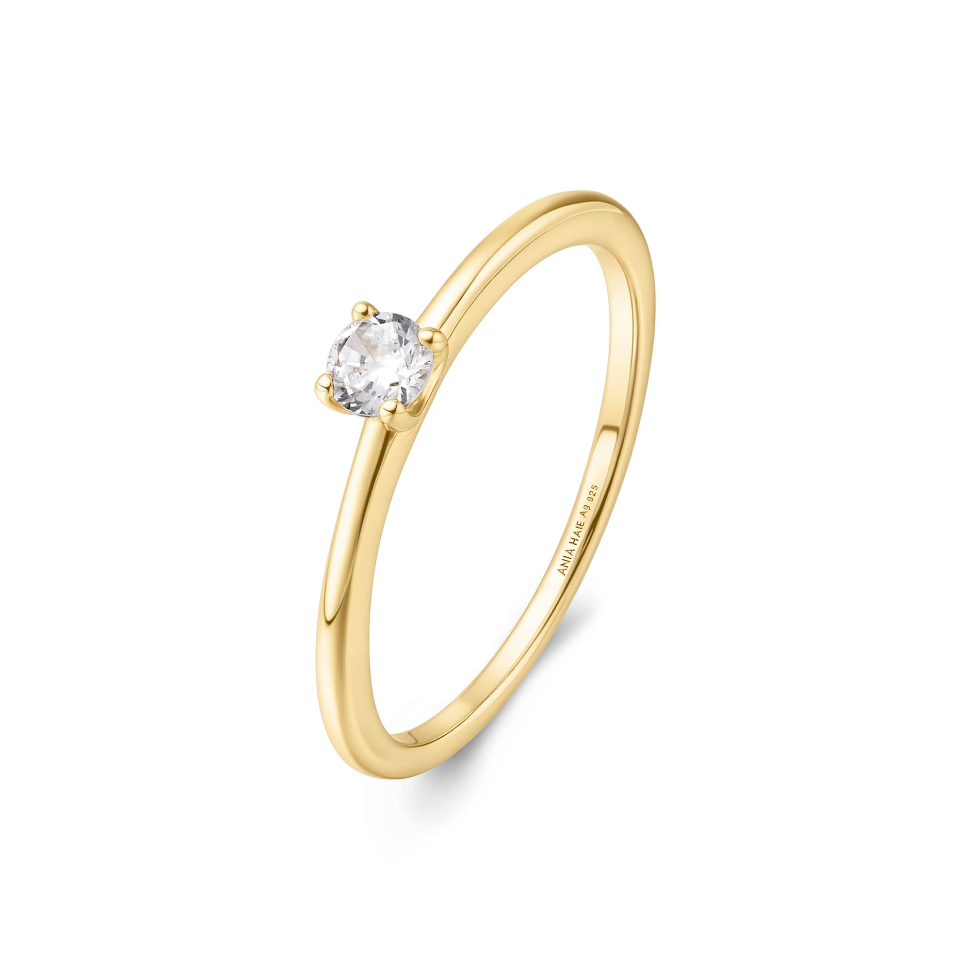 Ania Haie - Ring Gold Classic Slim Stacking - Luxedy