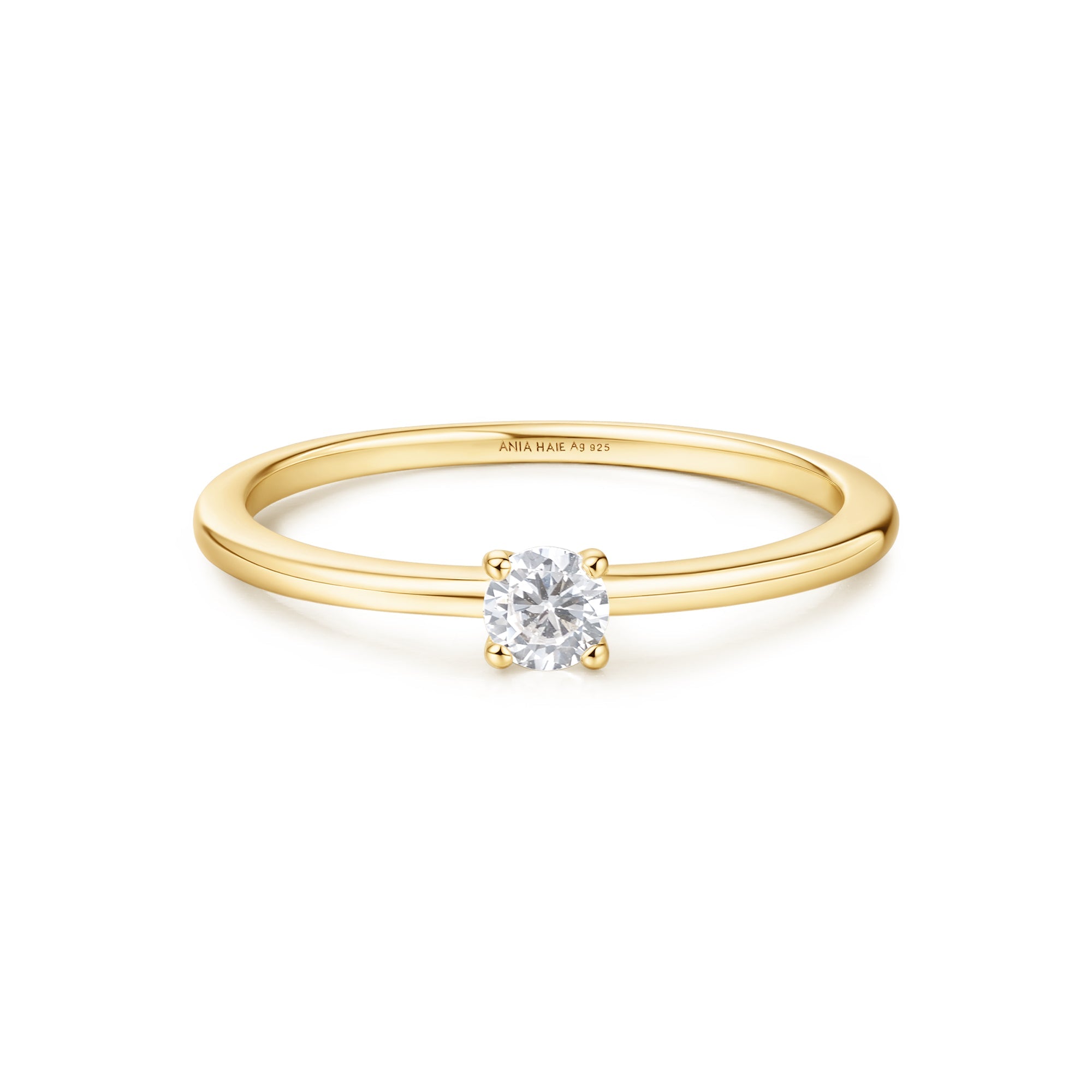 Ania Haie - Ring Gold Classic Slim Stacking - Luxedy