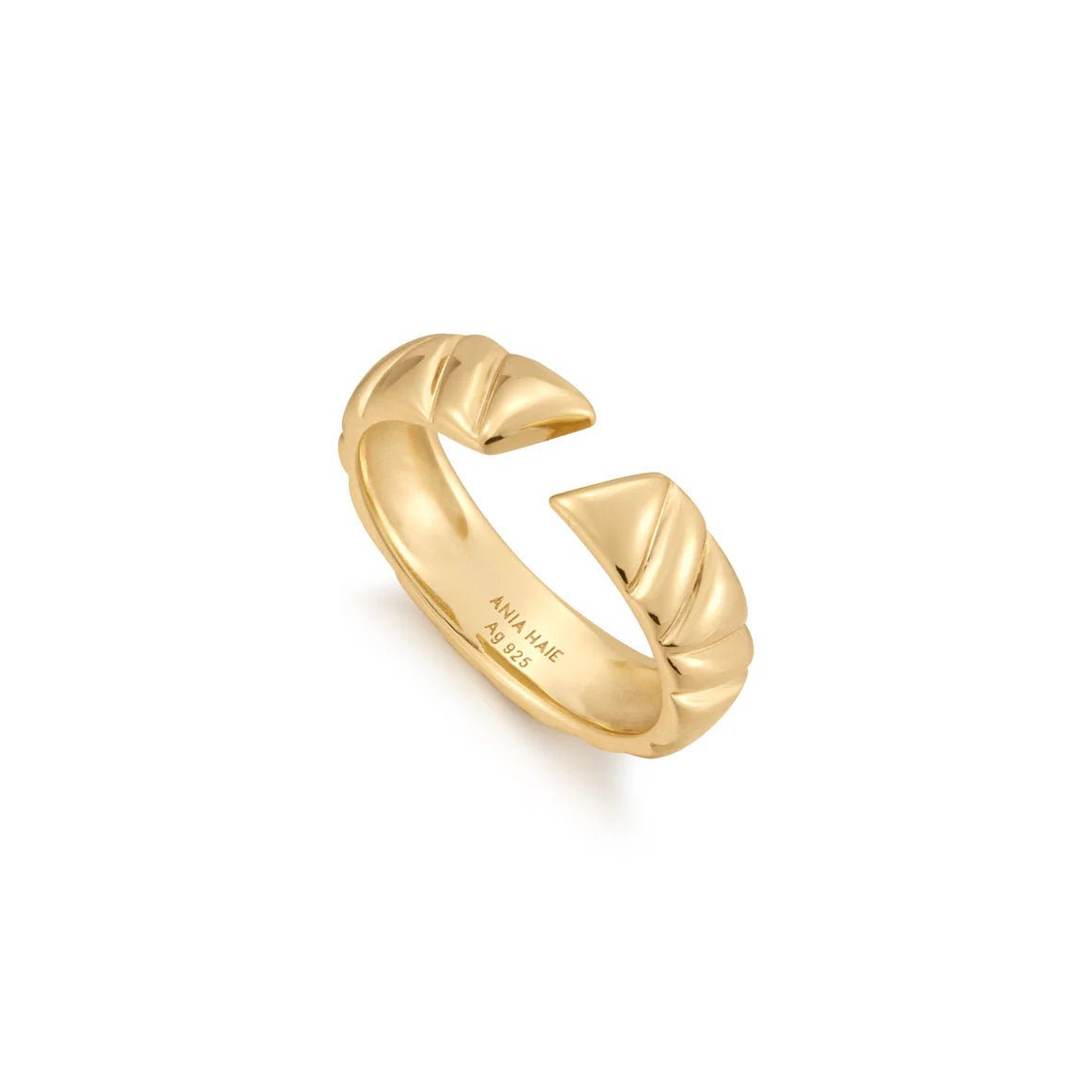 Ania Haie - Ring Gold Irregular Twill (verstelbaar) - Luxedy