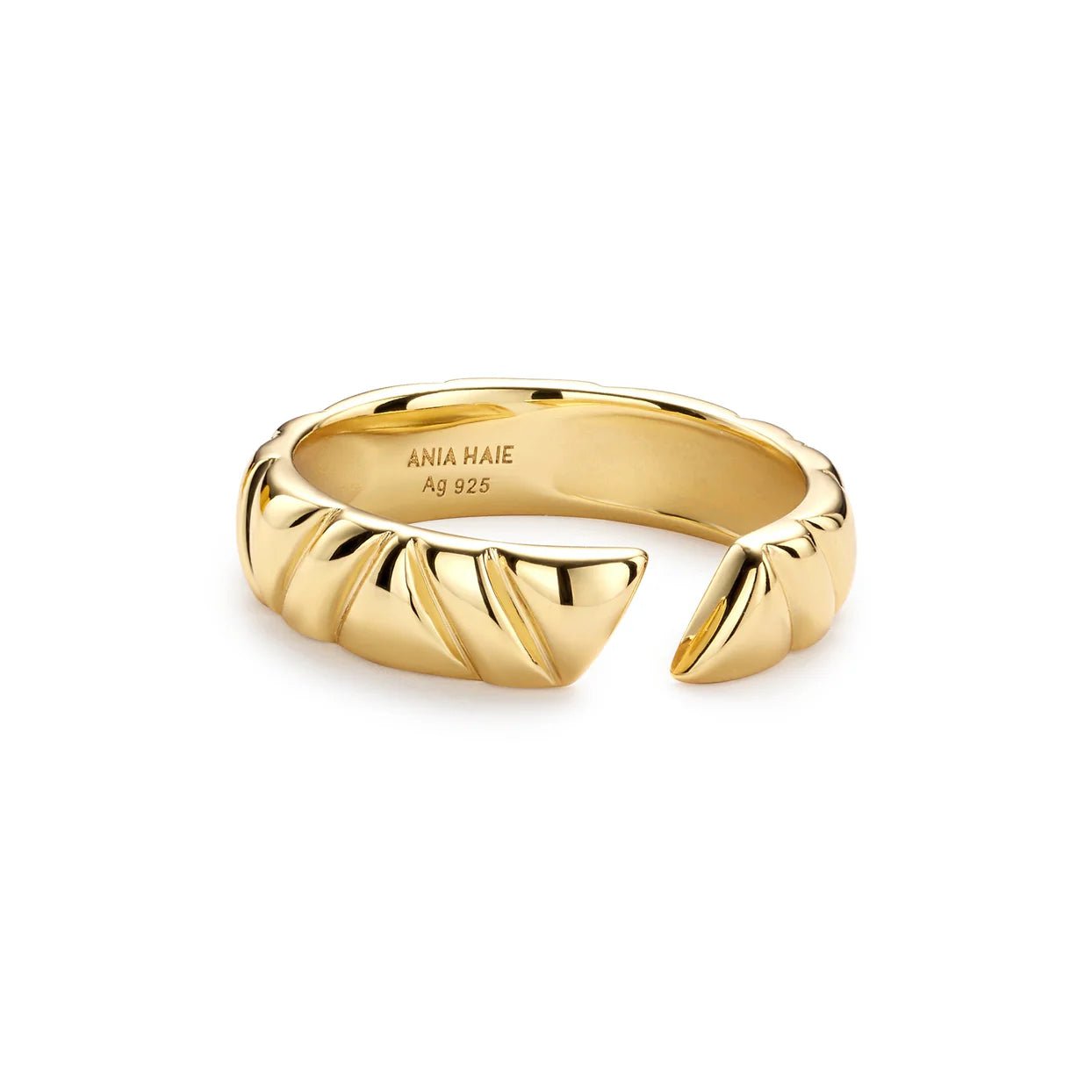 Ania Haie - Ring Gold Irregular Twill (verstelbaar) - Luxedy