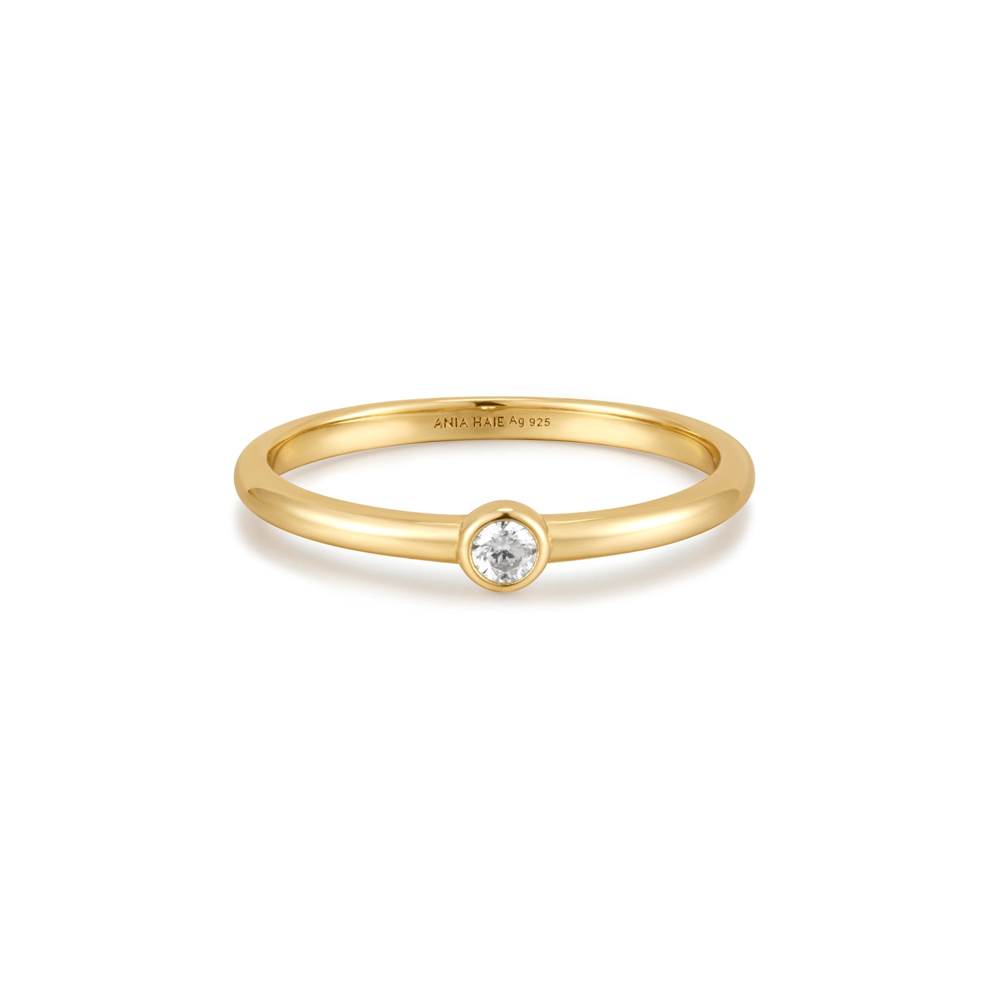 Ania Haie - Ring Gold Round Single Stud - Luxedy