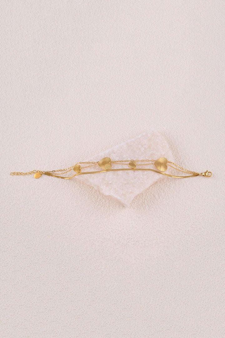 Armband - 4 Gold Hearts - Luxedy