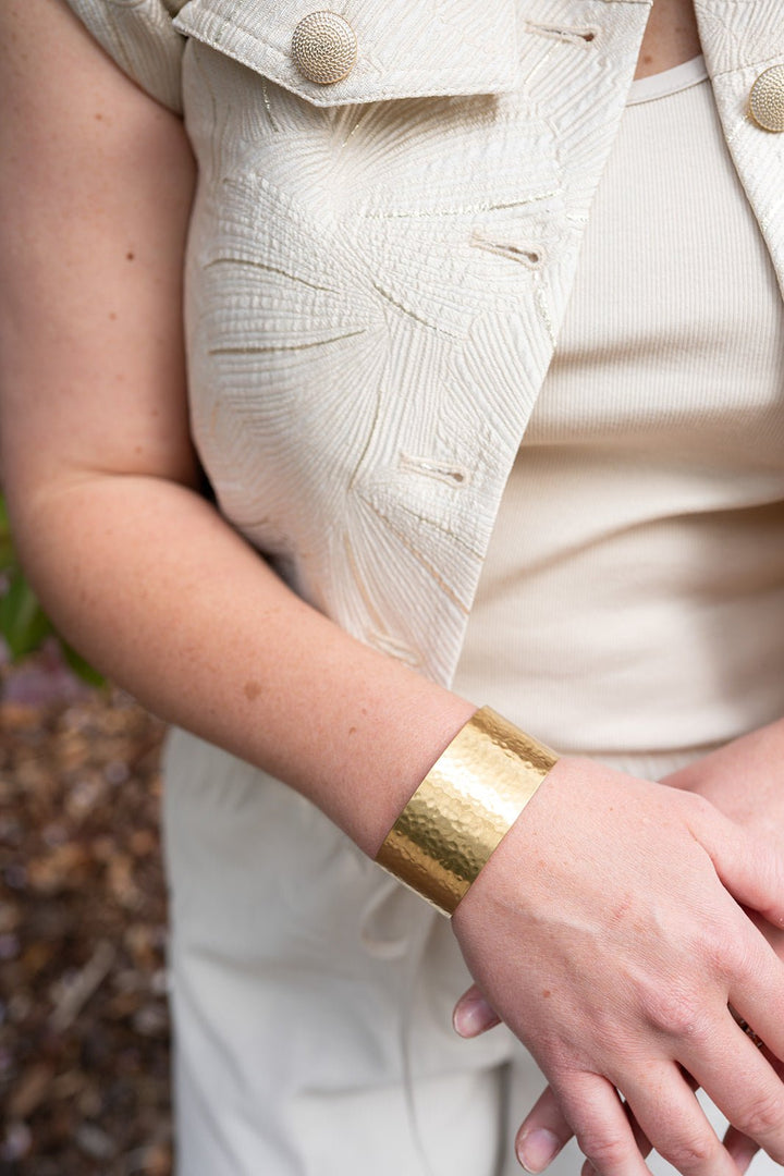 Armband - Cuff Libby Hammered - Luxedy