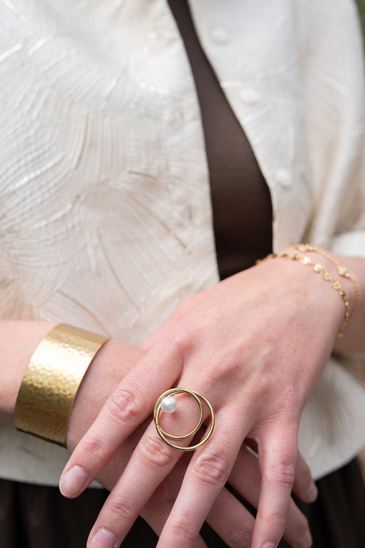 Armband - Cuff Libby Hammered - Luxedy