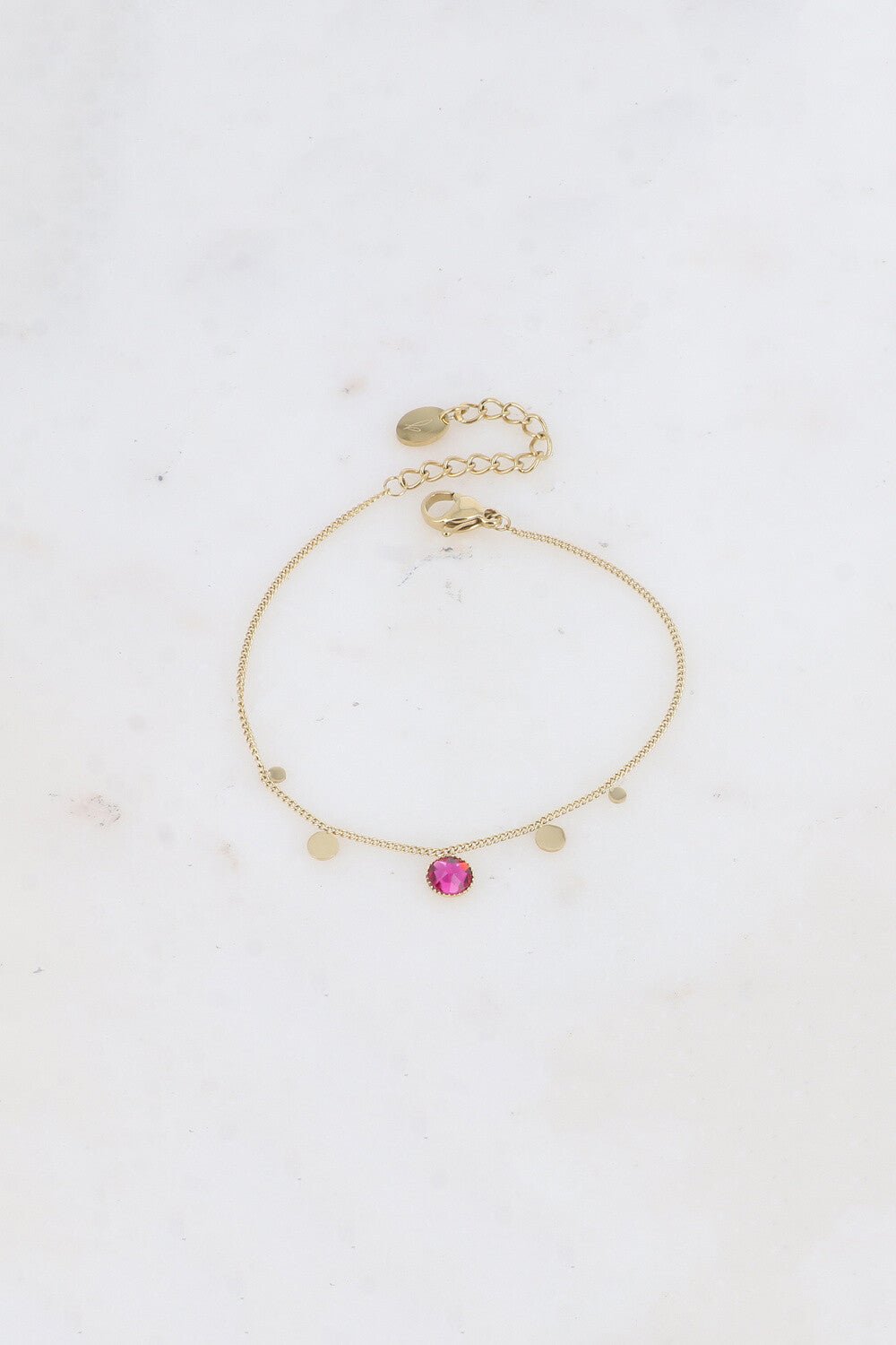 Armband - Swarovski Color Fuchsia Pink - Luxedy