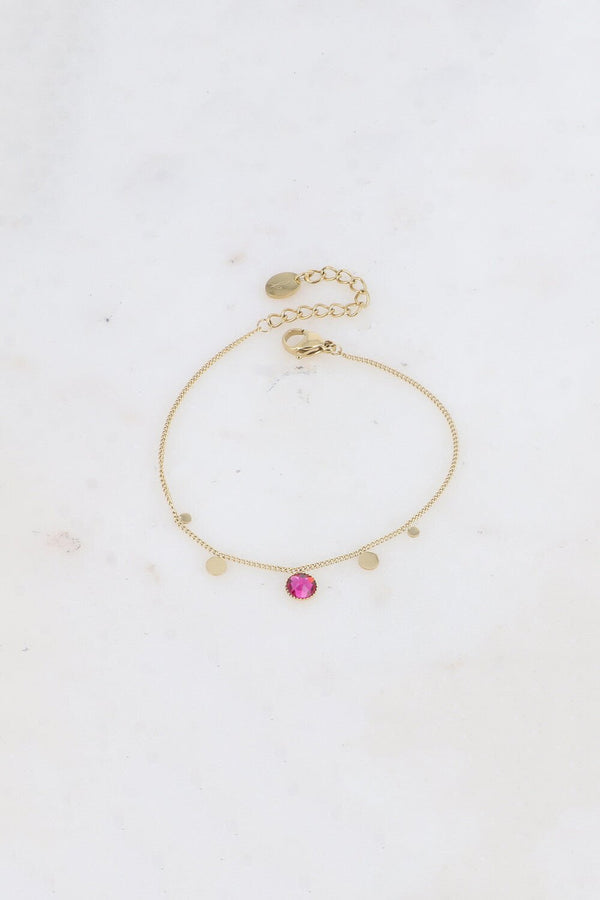 Armband - Swarovski Color Fuchsia Pink - Luxedy