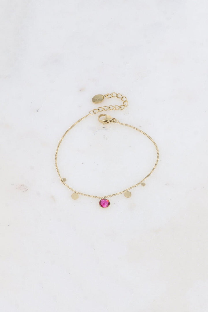 Armband - Swarovski Color Fuchsia Pink - Luxedy