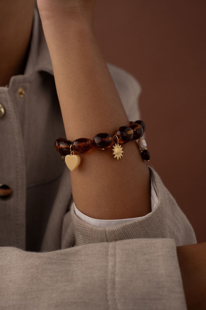 Armband - Vicky Leopard Gold - Luxedy