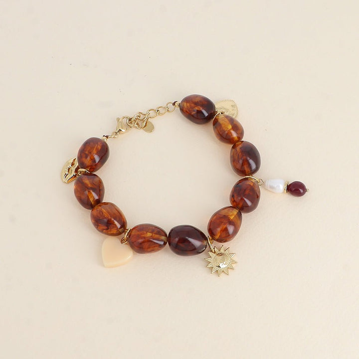 Armband - Vicky Leopard Gold - Luxedy