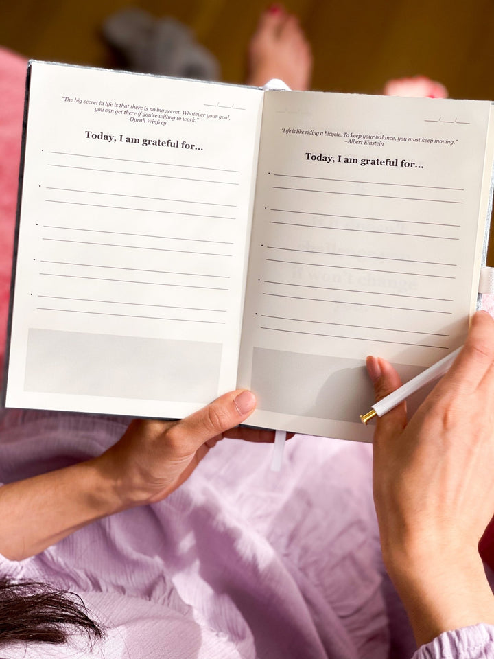 Boek/Journal - The Gratitude List Amethyst - Luxedy