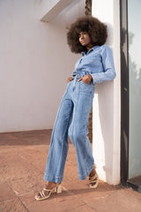 Broek - Jeans Fanny Wide Leg & Seam Medium Blue