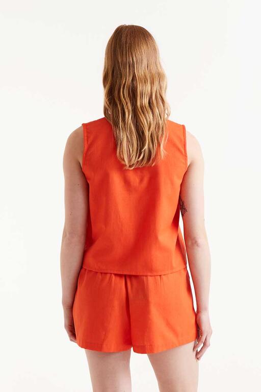 Compañía Fantástica - Blouse Lola Orange - Luxedy