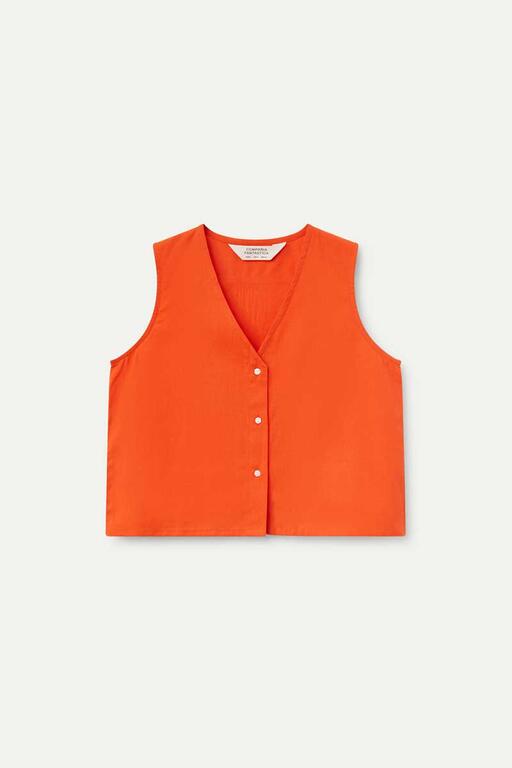 Compañía Fantástica - Blouse Lola Orange - Luxedy