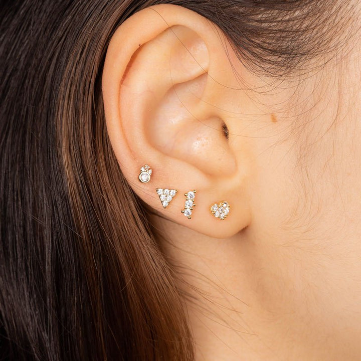 Dotti Love - Oorbellen Mini Gold Crownlet - Luxedy