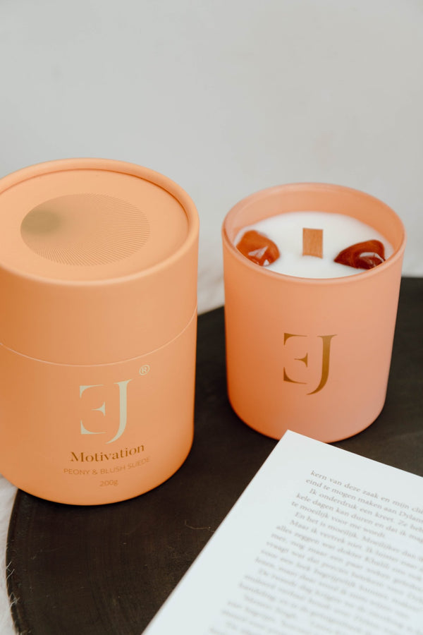 ExcluJess - Crystal Candle Red Carnelian Motivation - Luxedy