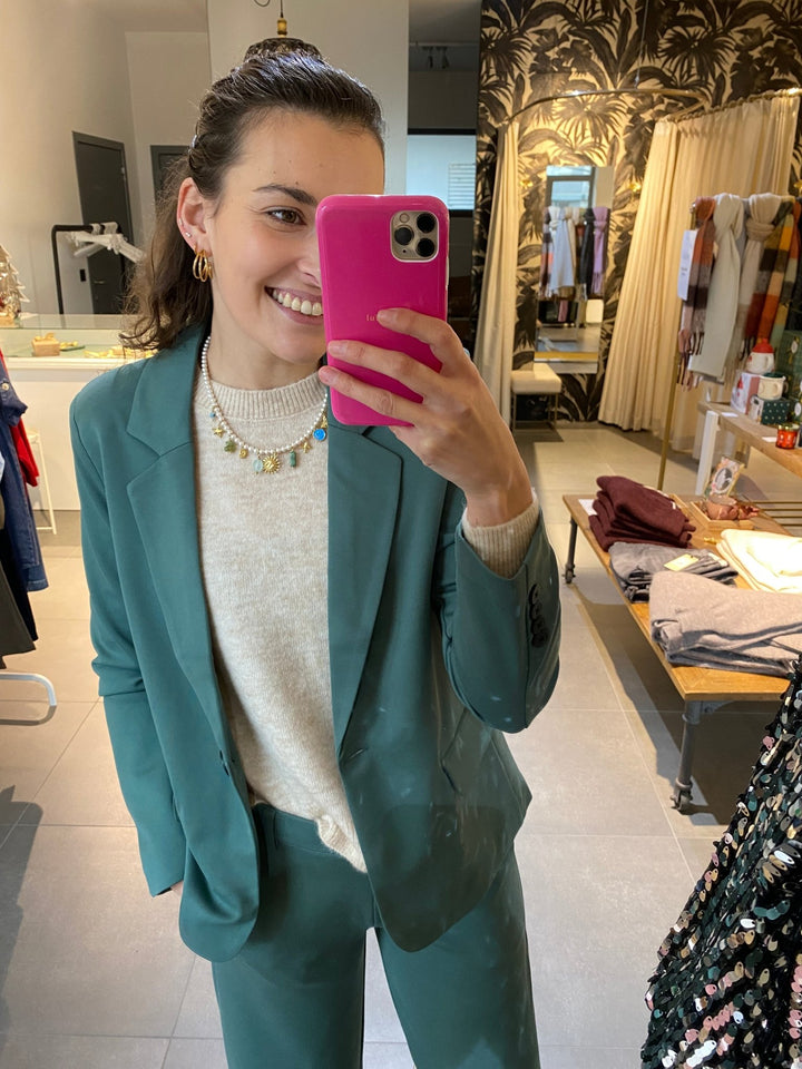 Freequent - Blazer Jas Nanni Dark Forest - Luxedy