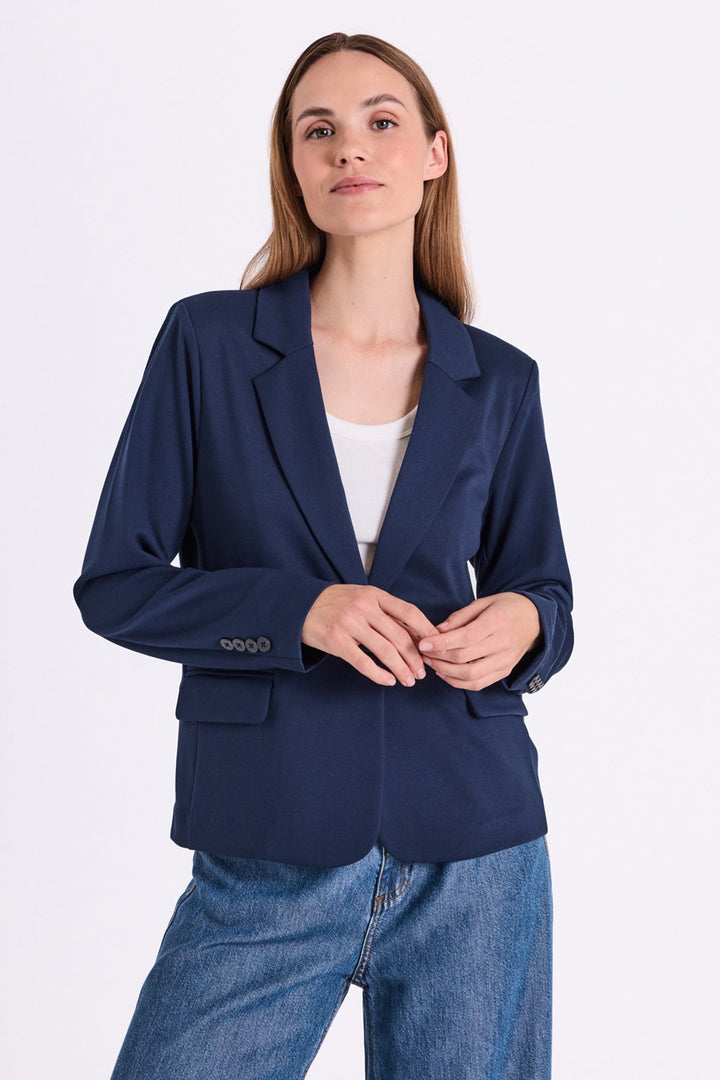 Freequent - Blazer Jas Nanni Navy Blue - Luxedy