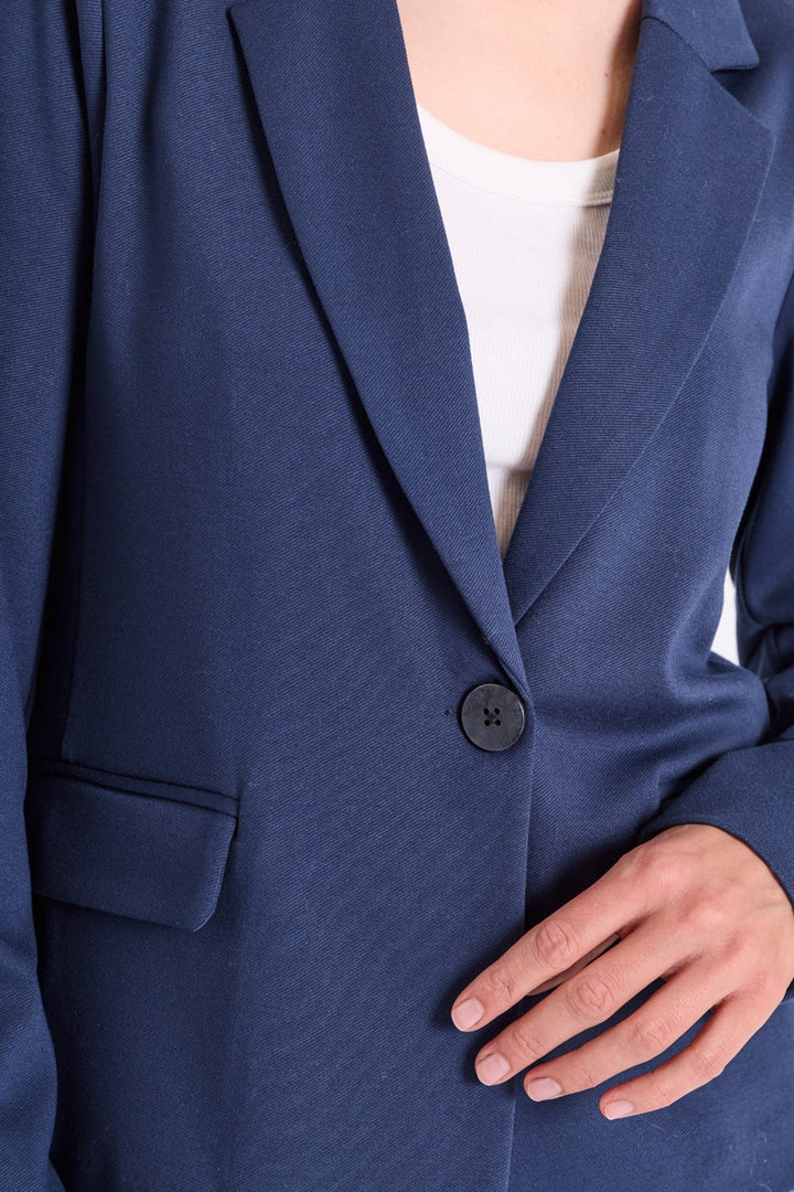 Freequent - Blazer Jas Nanni Navy Blue - Luxedy