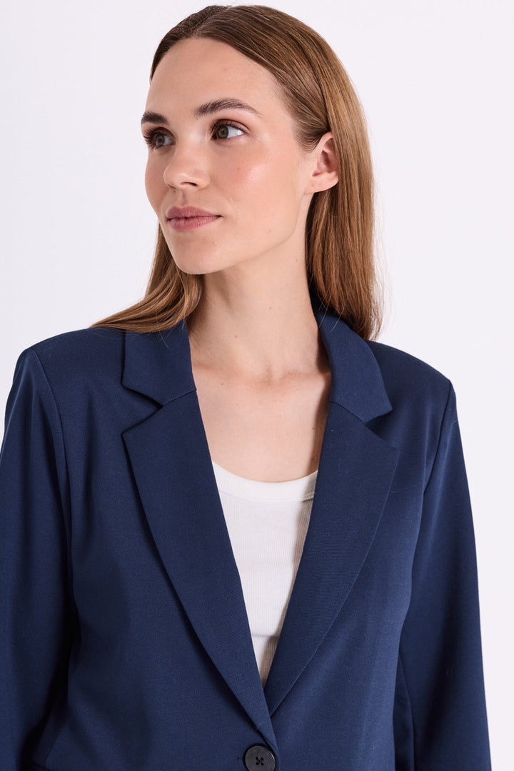 Freequent - Blazer Jas Nanni Navy Blue - Luxedy