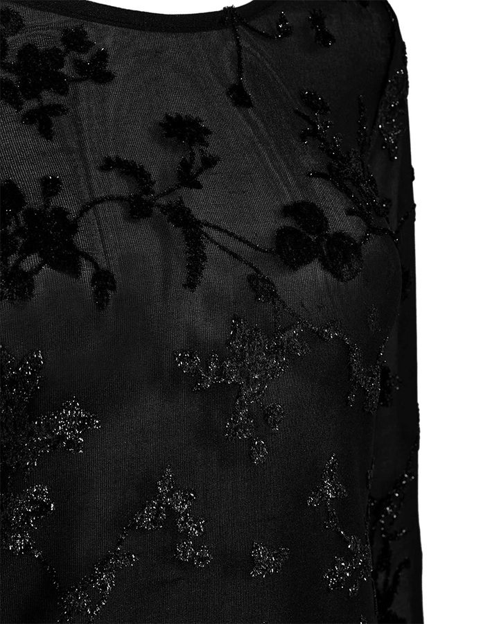 Freequent - Blouse Bloemen Biska Black - Luxedy