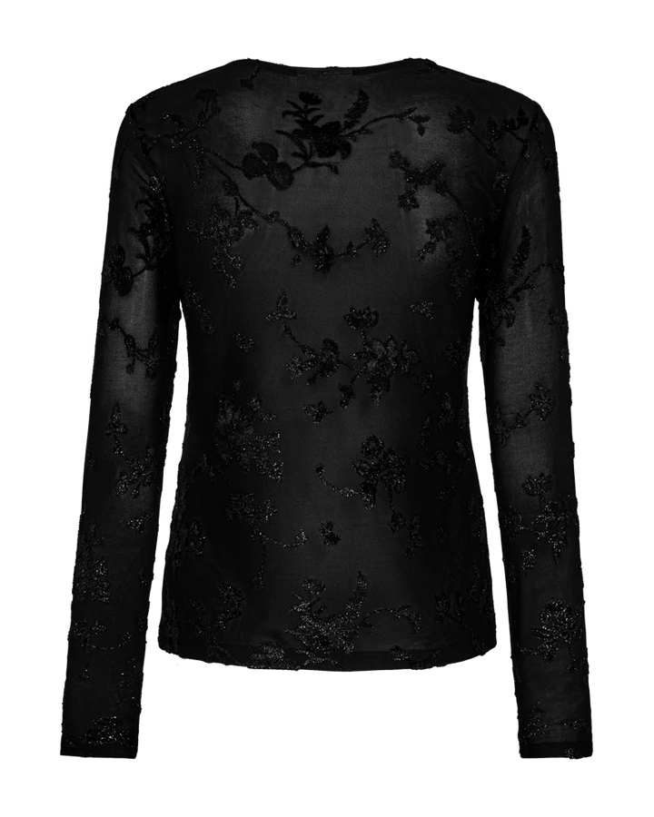 Freequent - Blouse Bloemen Biska Black - Luxedy