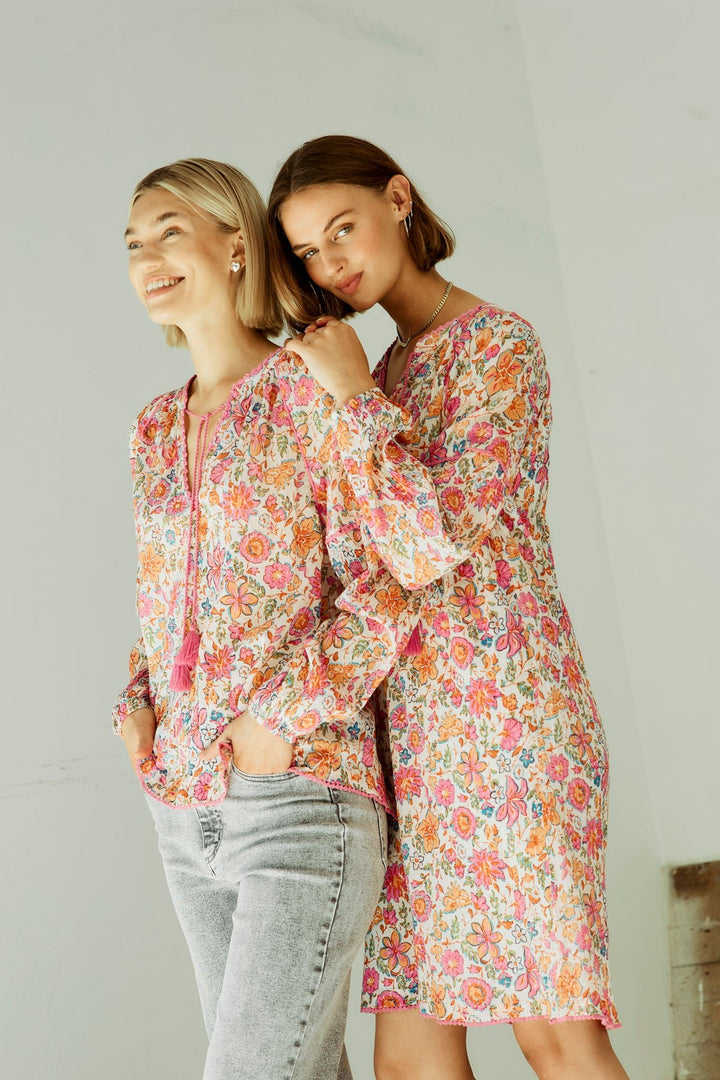 Freequent - Blouse Carin Fuchsia Pink - Luxedy