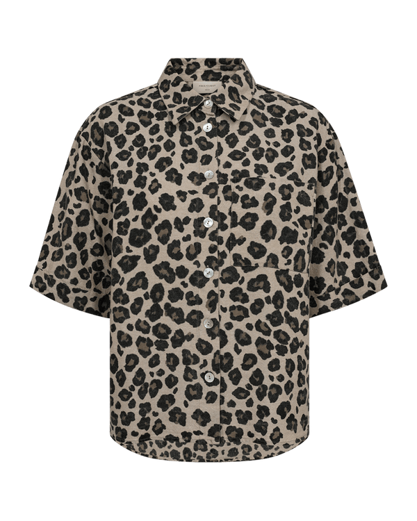 Freequent - Blouse Lavisco Sand Melange & Black - Luxedy