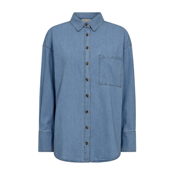 Freequent - Blouse Lisea Light Blue Denim - Luxedy