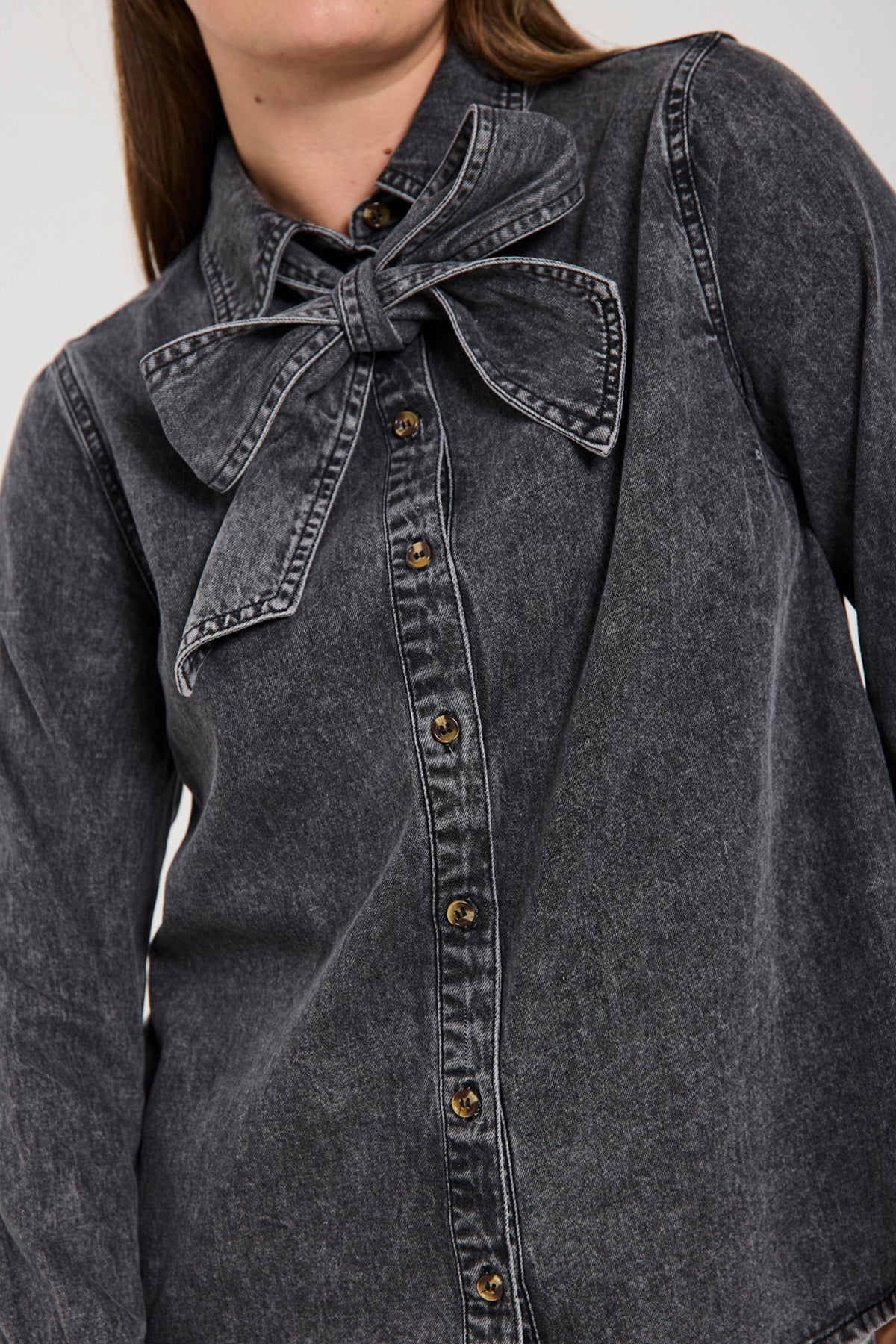 Freequent - Blouse Lisea Shirt Vintage Grey - Luxedy