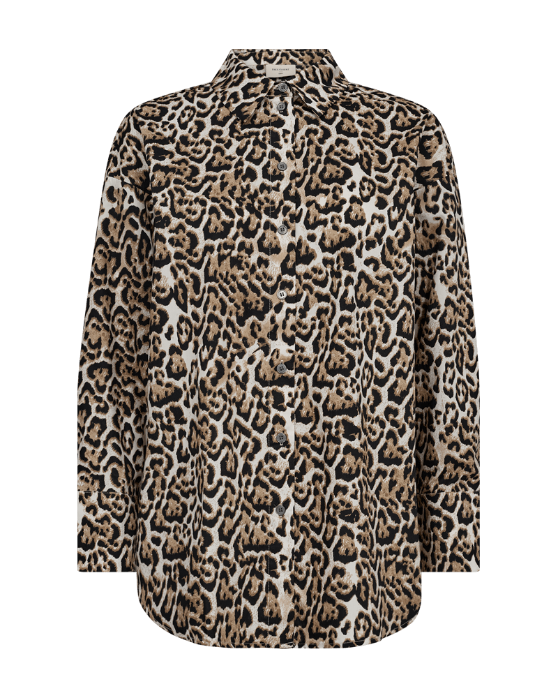 Freequent - Blouse Malay Leopard Rainy Day & Silver Mink - Luxedy