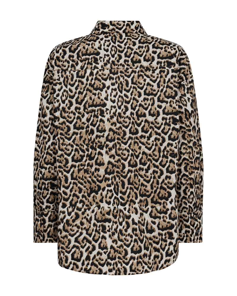 Freequent - Blouse Malay Leopard Rainy Day & Silver Mink - Luxedy