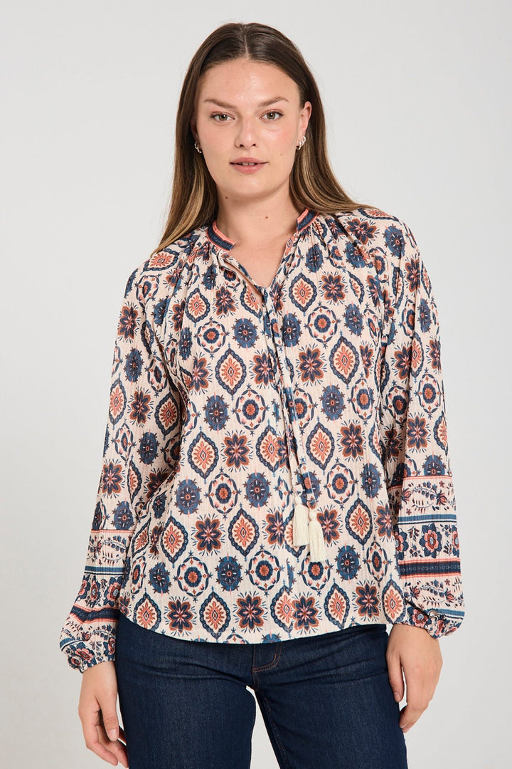 Freequent - Blouse Nomes Moonbeam & Baked Apple - Luxedy