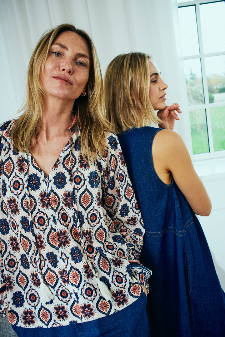 Freequent - Blouse Nomes Moonbeam & Baked Apple - Luxedy