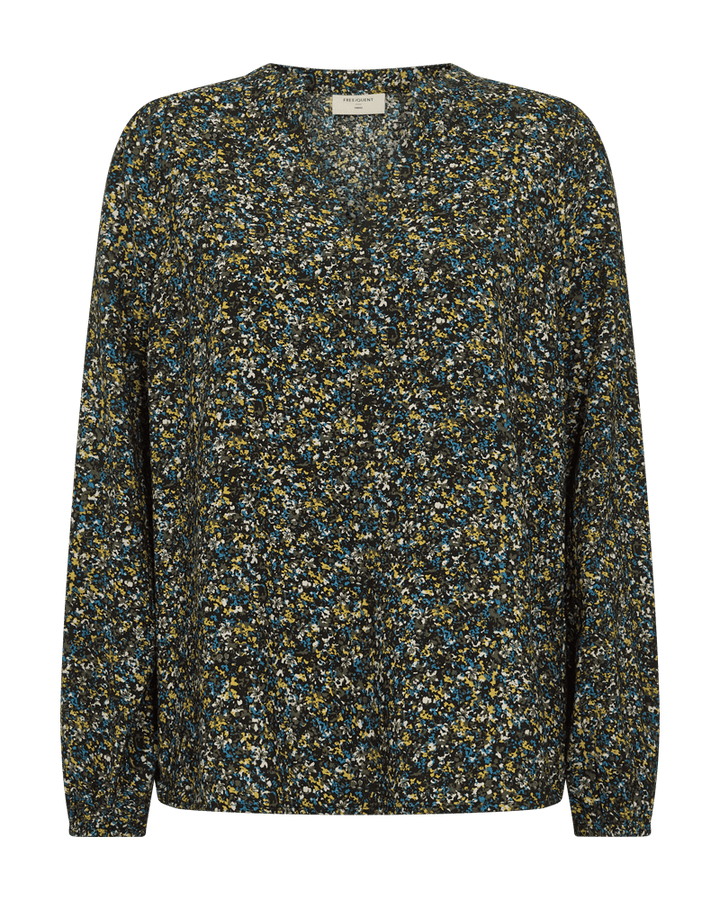 Freequent - Blouse Sarey Blue - Luxedy