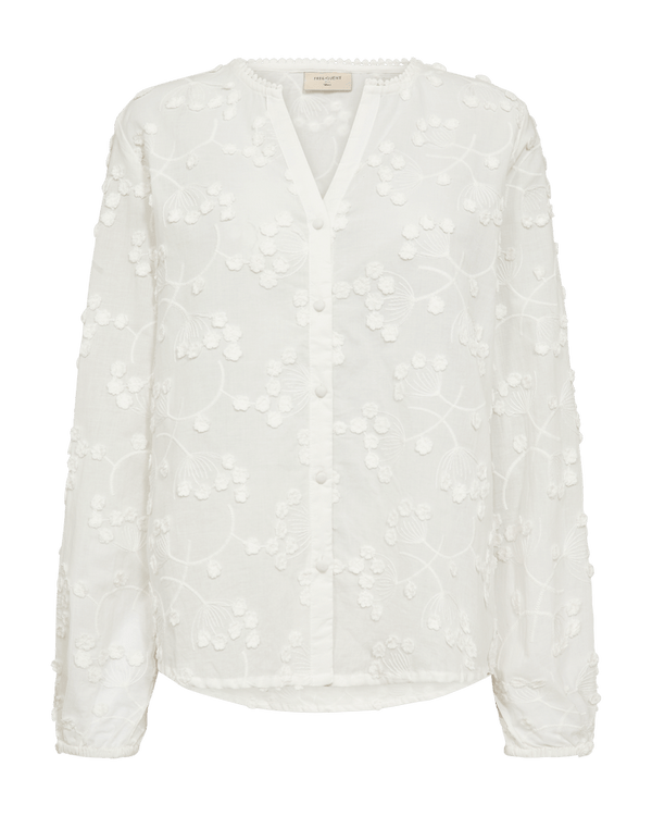 Freequent - Blouse Selia Star Offwhite - Luxedy
