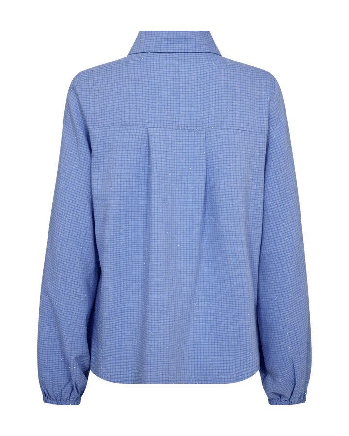 Freequent - Blouse Shine Wedgewood Blue Melange - Luxedy