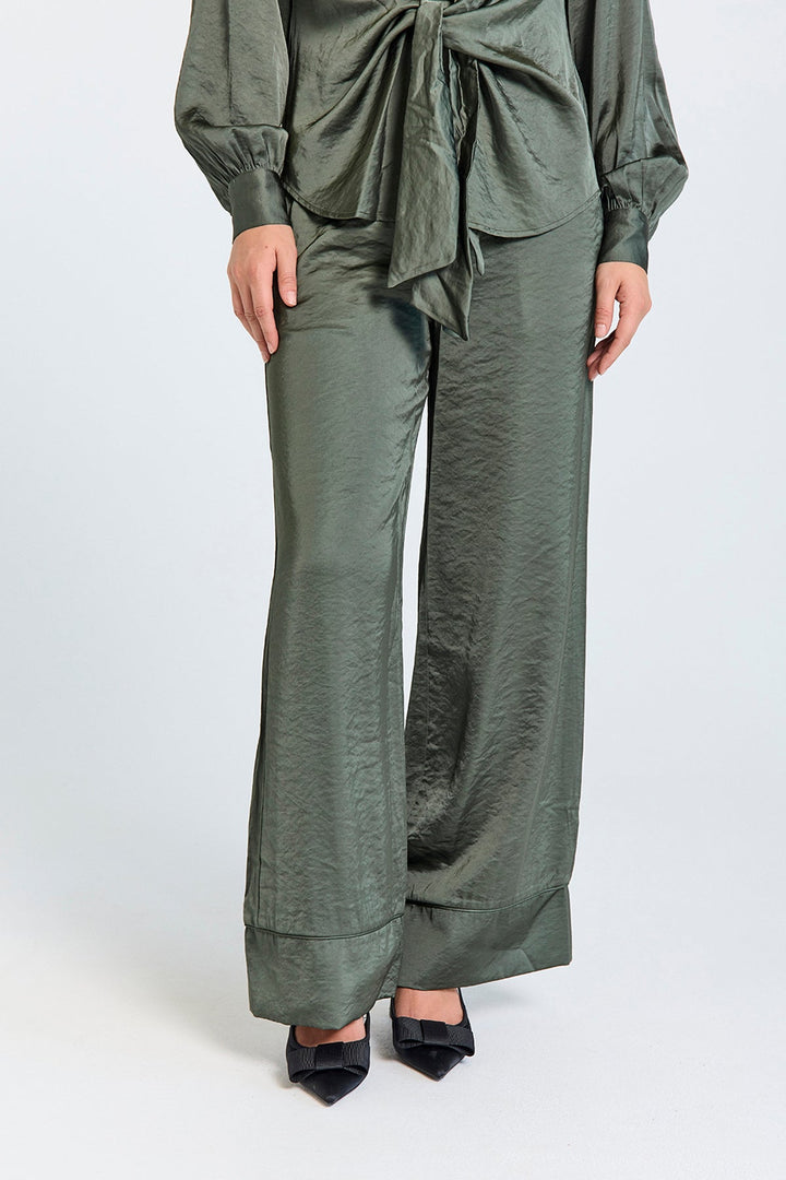 Freequent - Broek Dove Kombu Green - Luxedy