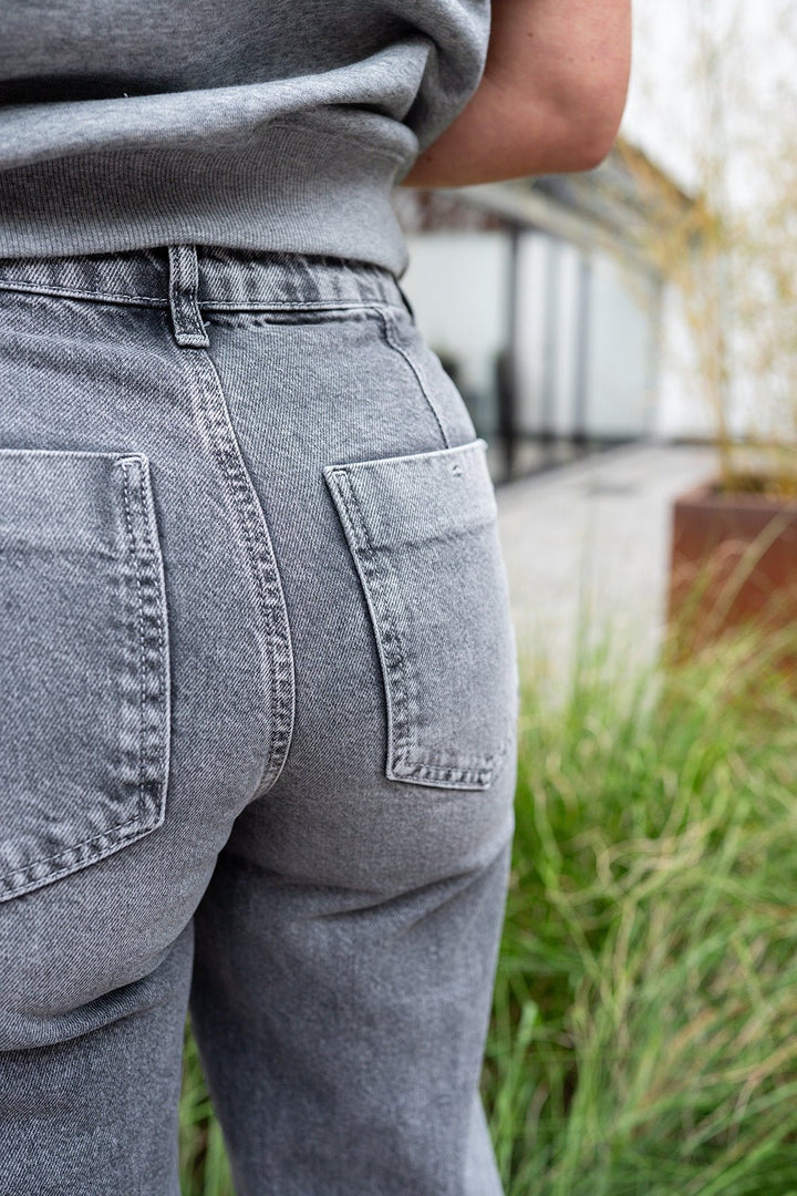 Freequent - Broek Jeans Celine Wide Leg Vintage Grey (lengte 32) - Luxedy