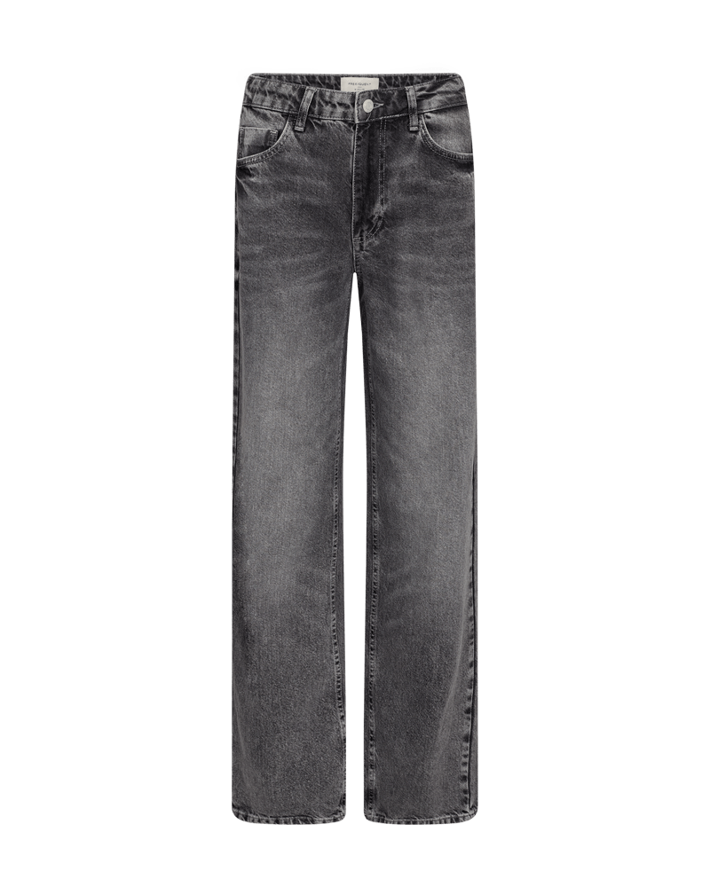 Freequent - Broek Jeans Celine Wide Leg Vintage Grey (lengte 32) - Luxedy