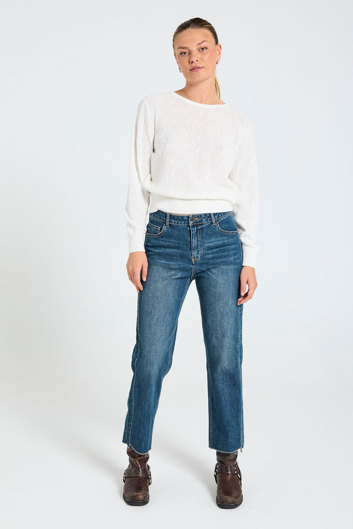 Freequent - Broek Jeans Harla Medium Blue Denim - Luxedy