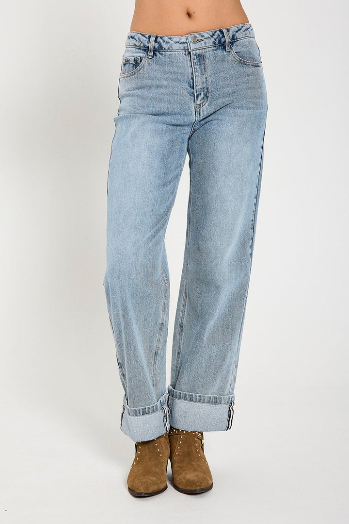 Freequent - Broek Jeans Midde light Blue - Luxedy