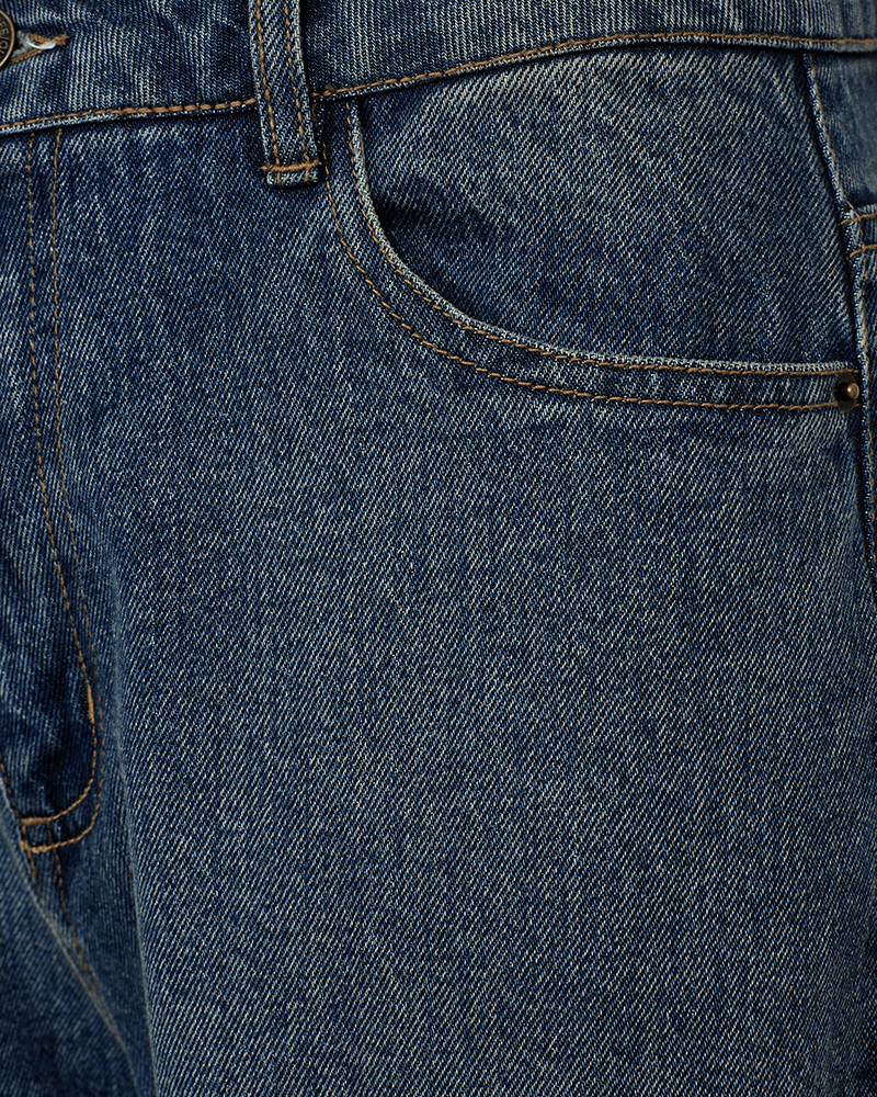 Freequent - Broek Jeans Winni Medium Dirty Washed Blue - Luxedy