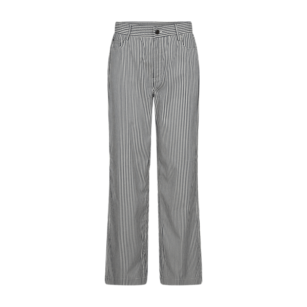 Freequent - Broek Mella OffWhite & Navy Blue Stripes - Luxedy