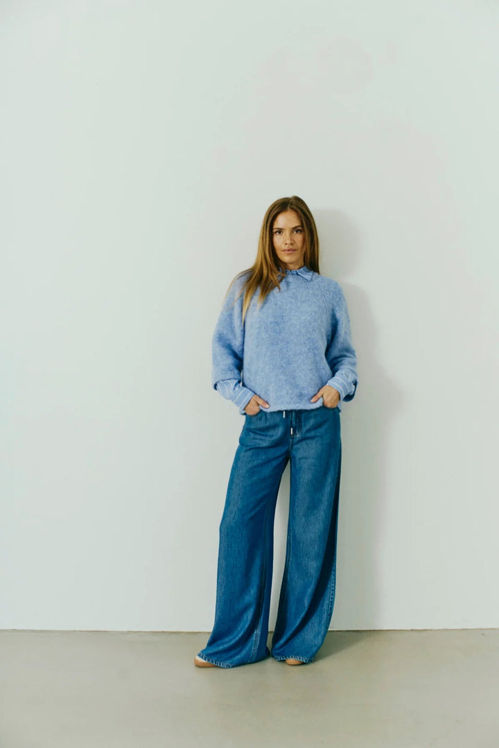 Freequent - Broek Milo Medium Blue Denim - Luxedy