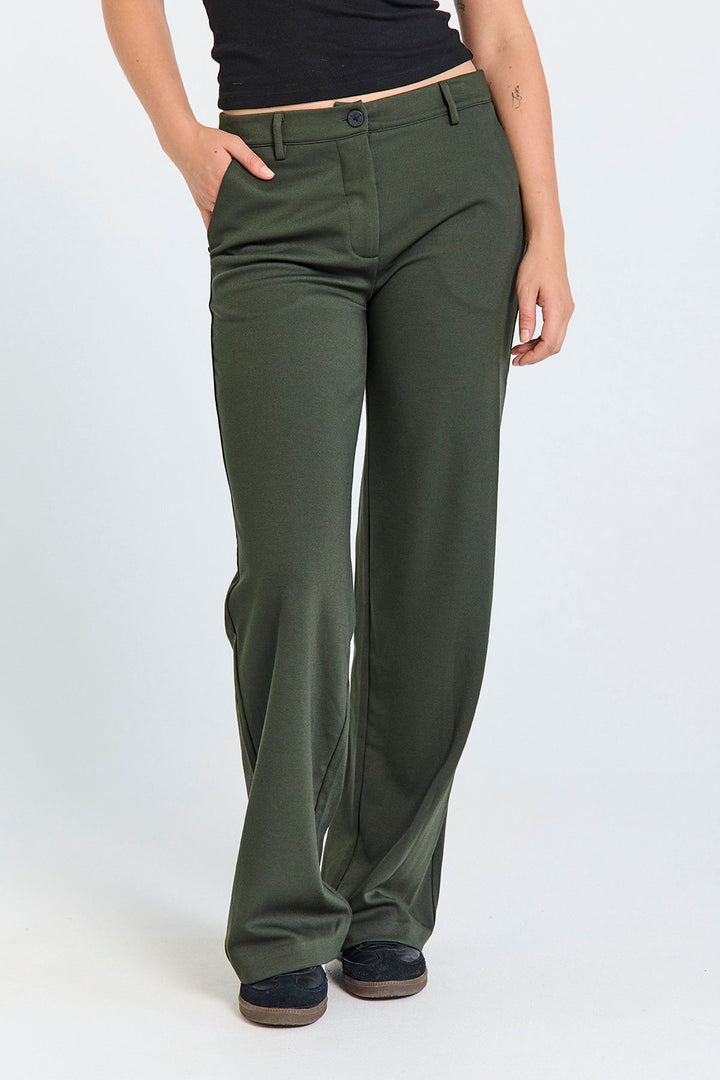 Freequent - Broek Nanni Kombu Green - Luxedy