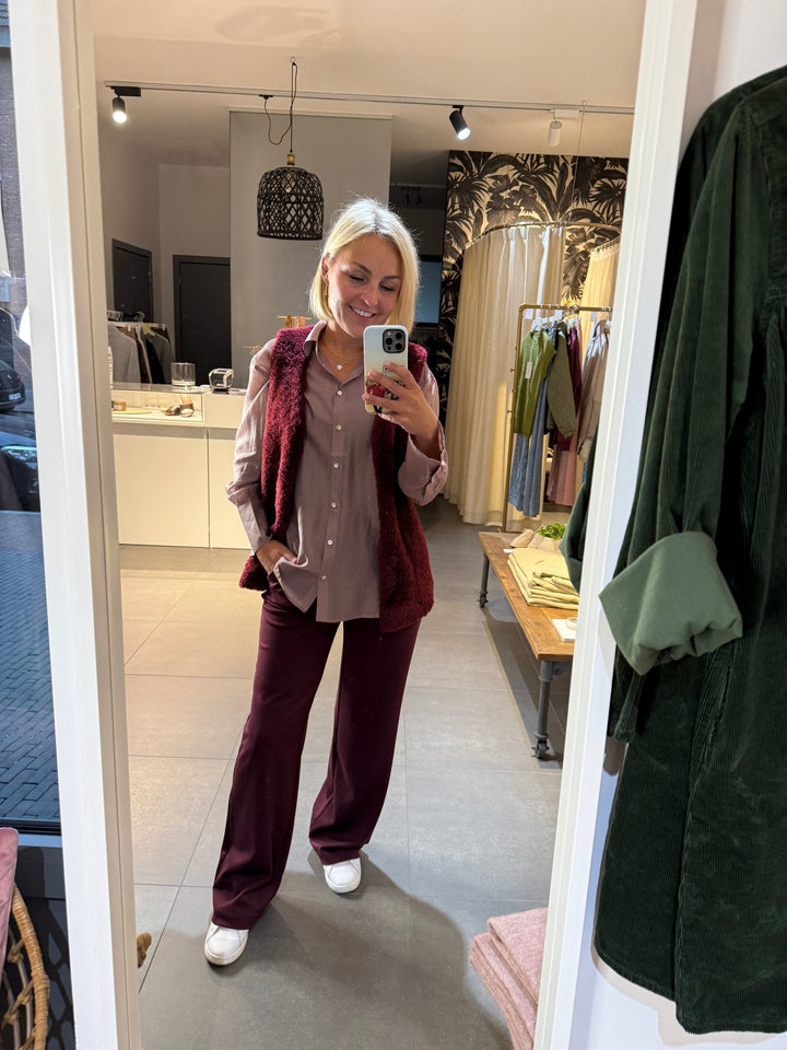 Freequent - Broek Nanni Port Royale Elastisch Tailleband - Luxedy