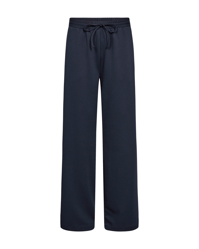 Freequent - Broek Nanni Salute Dark Blue Elastisch Tailleband - Luxedy