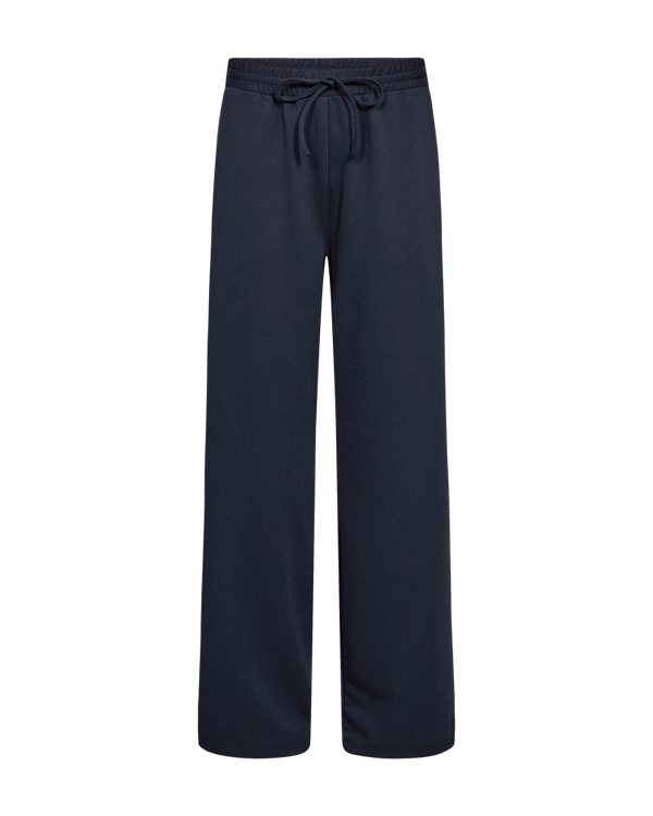 Freequent - Broek Nanni Salute Dark Blue Elastisch Tailleband - Luxedy
