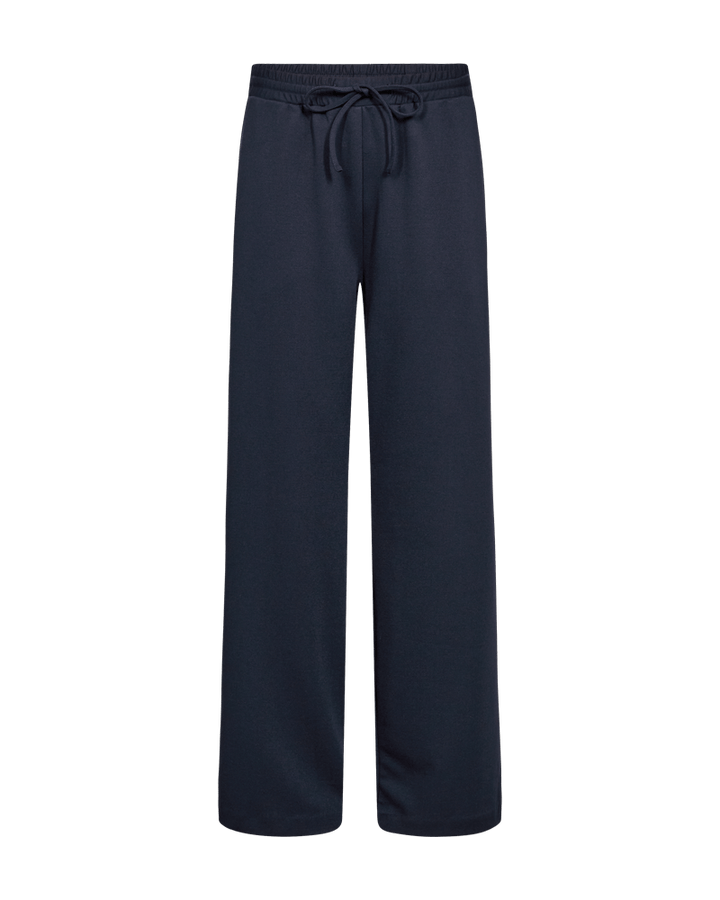Freequent - Broek Nanni Salute Dark Blue Elastisch Tailleband - Luxedy